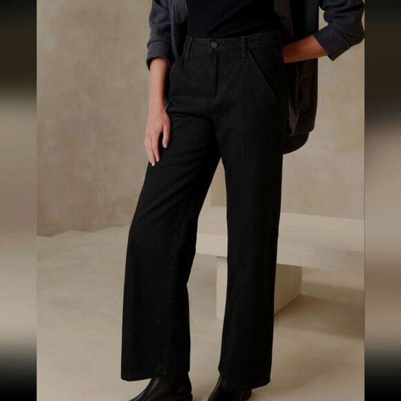 Banana Republic Factory Luxe Jean, Black, Size 8, NWT Never Been Worn - Picture 3 of 13